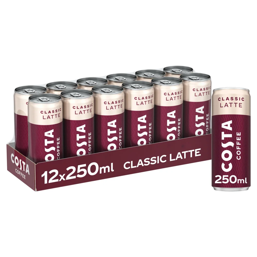 Costa Coffee Classic Latte Iced Coffee 12 x 250ml Image 1