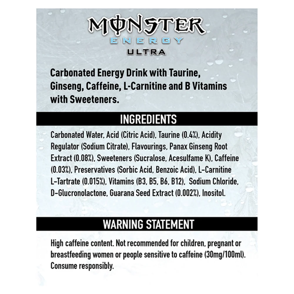 Monster Energy Ultra 12 x 500ml Cans | Your Coca-Cola UK Monster Energy Ultra 12 x 500ml Cans | Your Coca-Cola UK