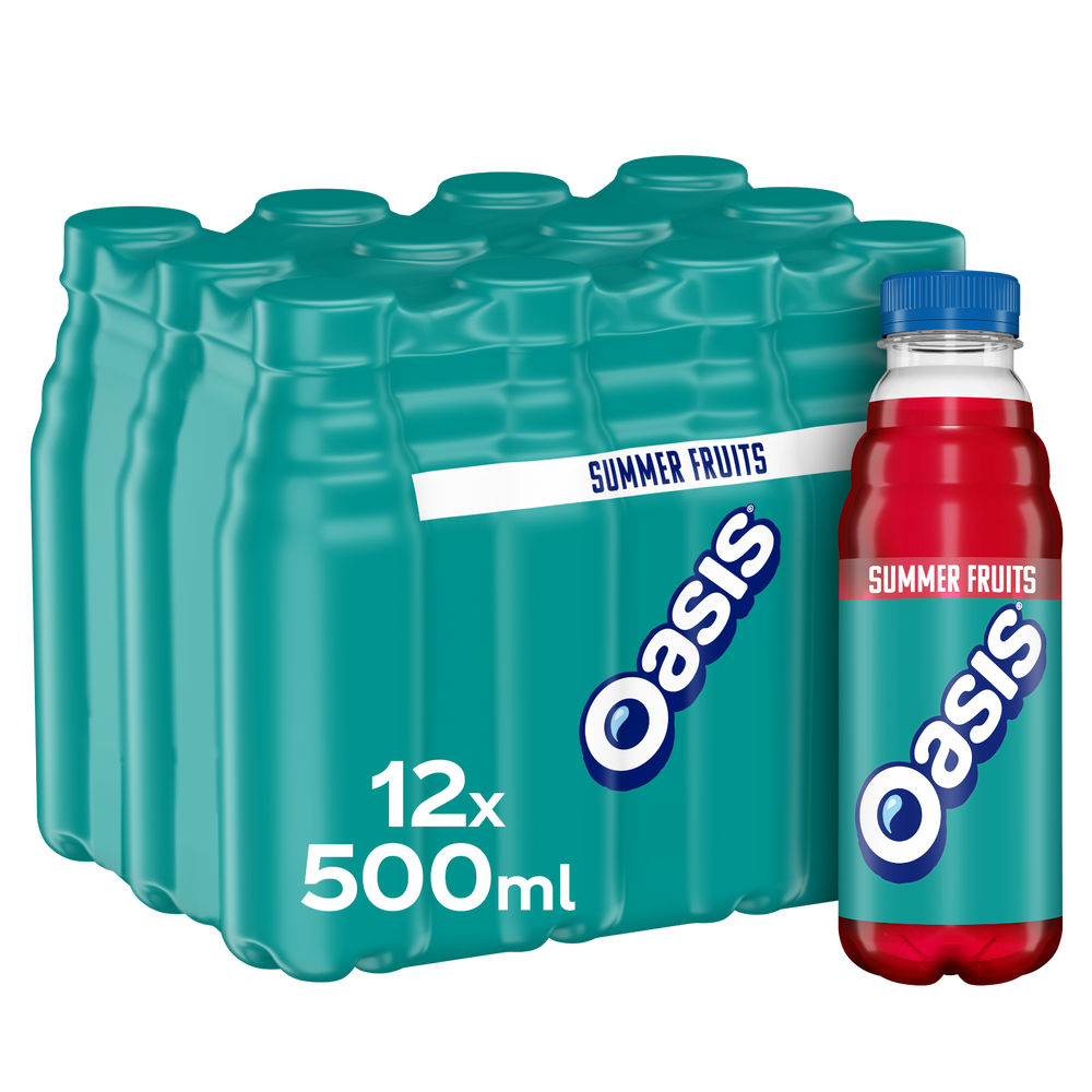 Oasis Summer Fruits 12 x 500ml Image 1