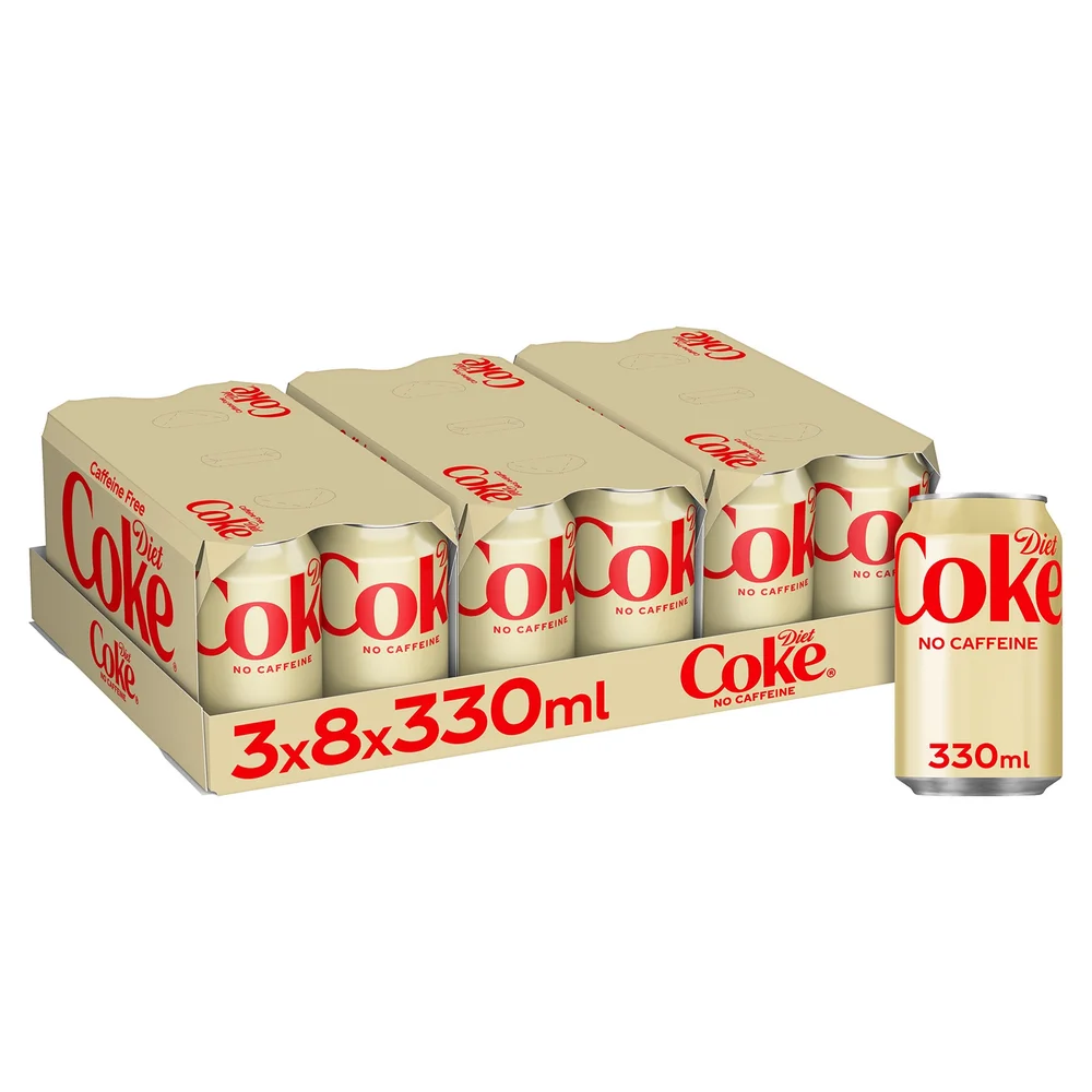Diet Coke Caffeine Free 24 x 330ml Image 1