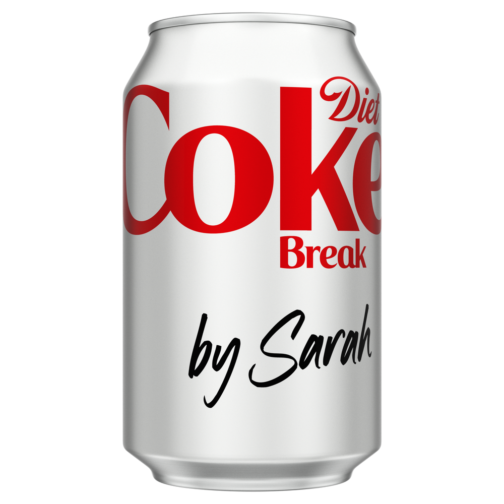 Coca-Cola Zero Sugar 330ml - Personalised Can - Sunglasses - 12 Pack Image 1