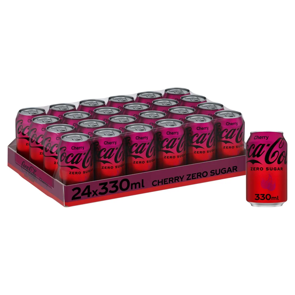 Coca-Cola Zero Sugar Cherry 24 x 330ml Image 1
