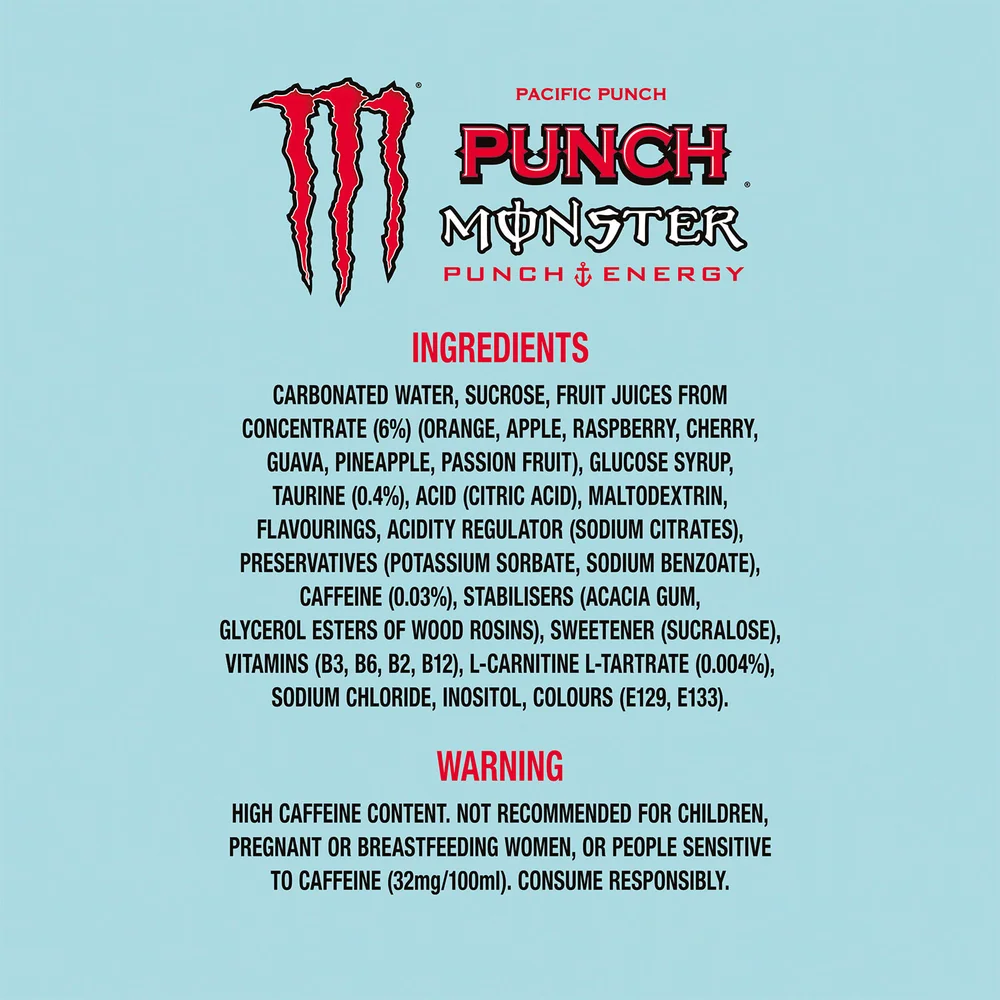 Monster Energy Pacific Punch 12 x 500ml | Your Coca-Cola UK Monster Energy Pacific Punch 12 x 500ml | Your Coca-Cola UK