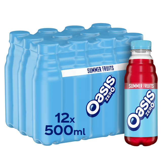 Oasis Summer Fruits Zero 12 x 500ml