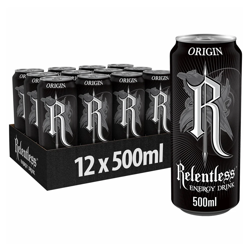 Relentless Origin Energy Drink 12 x 500ml Image 1