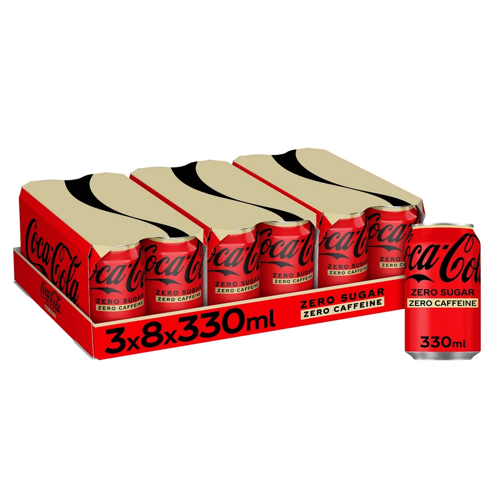 Coca-Cola Zero Sugar Zero Caffeine 24 x 330ml Image 1