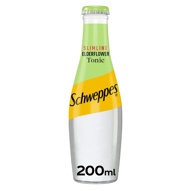 Schweppes Slimline Elderflower Tonic Water 24 x 200ml