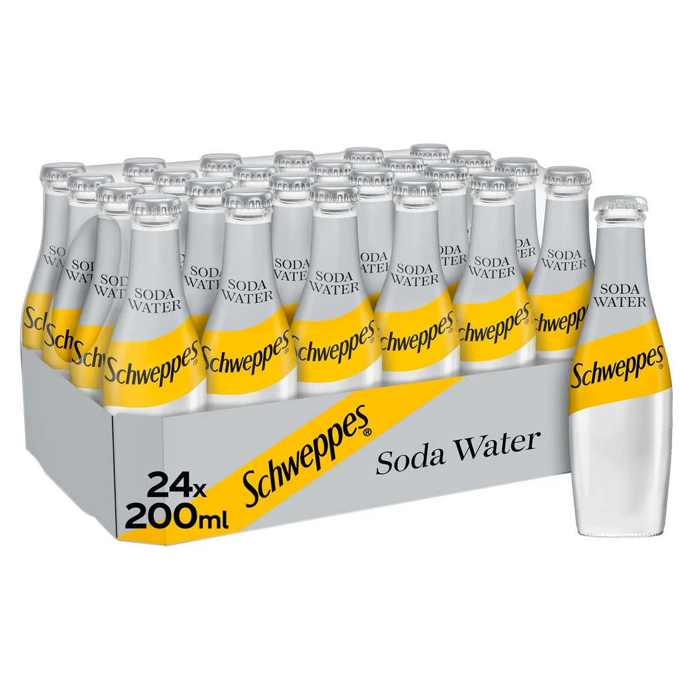 Schweppes Soda Water 24 x 200ml Image 1