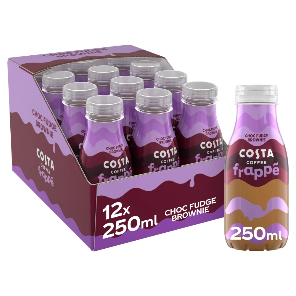Costa Coffee Frappé Choc Fudge Brownie 12 x 250ml Image 1