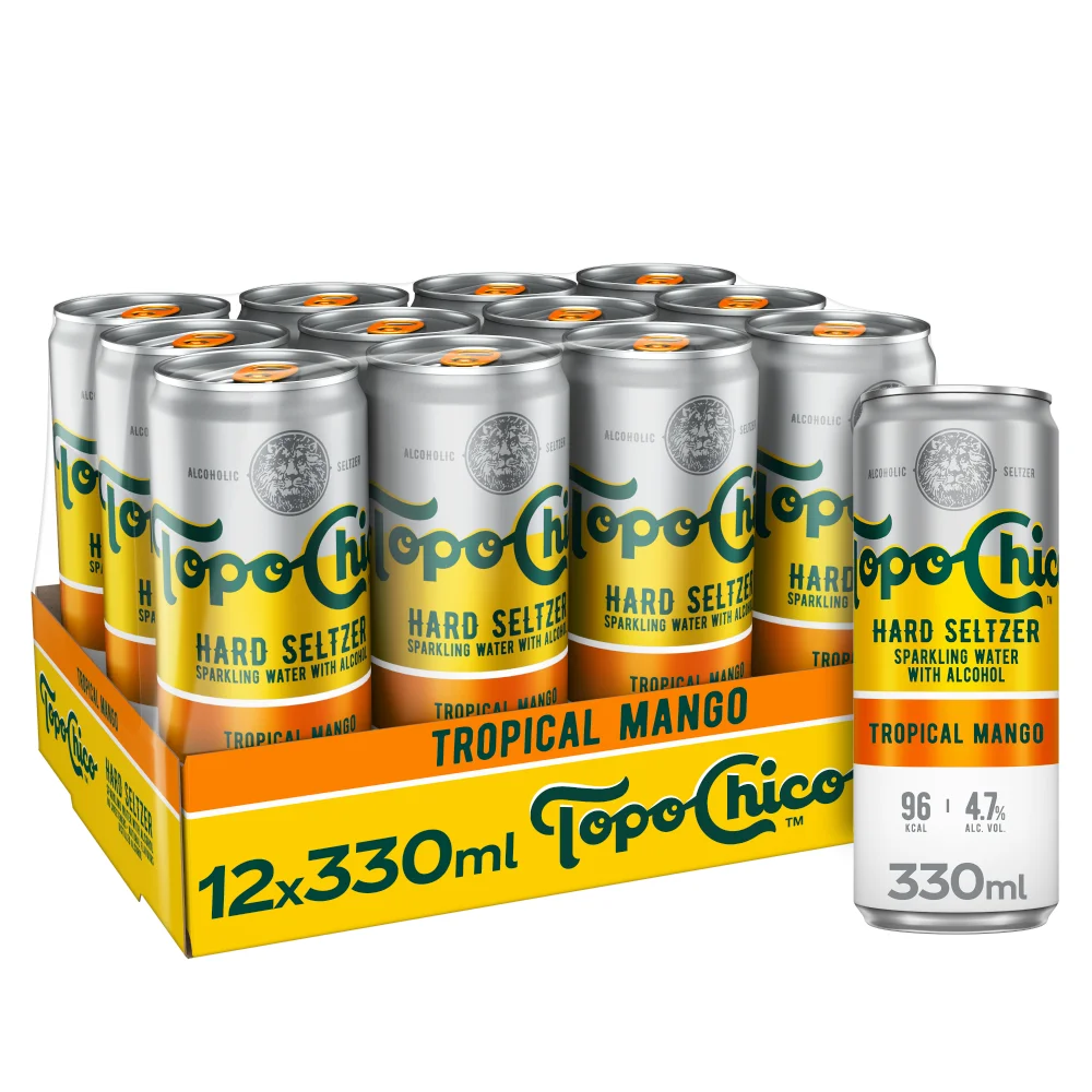 Topo Chico Hard Seltzer Tropical Mango 12 x 330ml Image 1