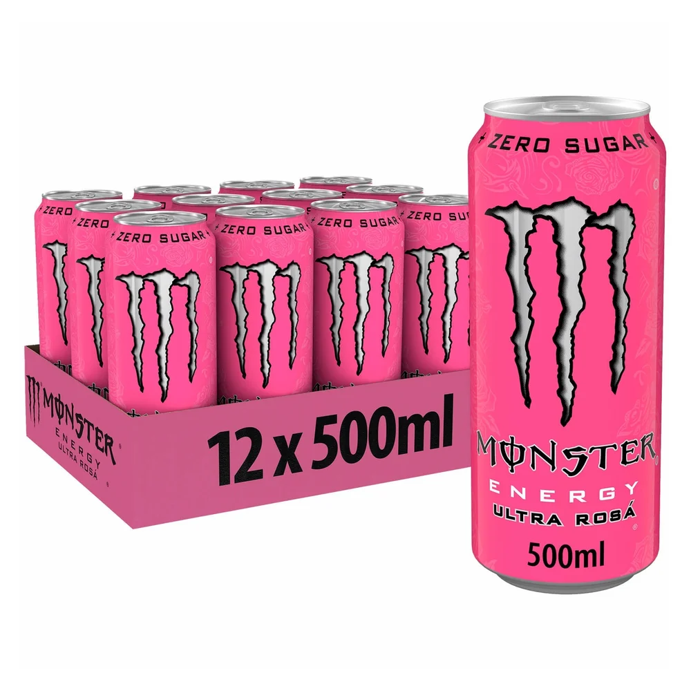 Monster Energy Drink Ultra Rosa 500ml x 12 Image 1