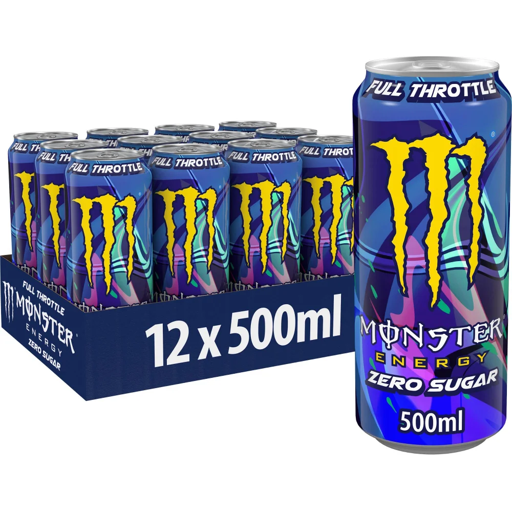 Monster Energy Drink Full Throttle Zero Sugar 12 x 500ml Image 1