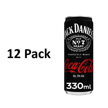 Jack Daniel's and Coca-Cola 12 x 330ml