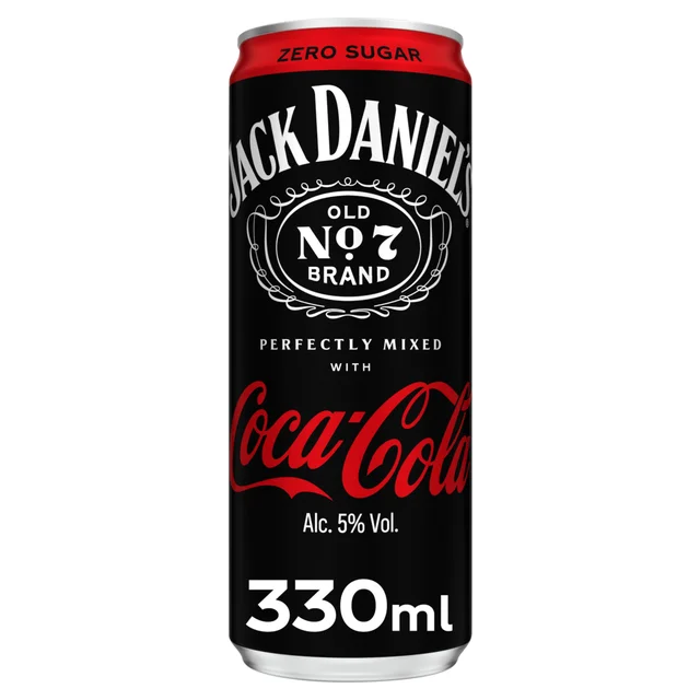 Jack Daniel's and Coca-Cola Zero 12 x 330ml