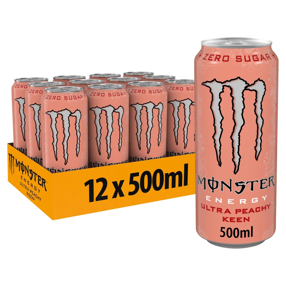 Monster Energy Drink Ultra Peachy Keen 12 x 500ml Image 1
