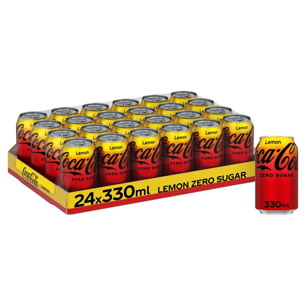 Coca-Cola Zero Sugar Lemon 24 x 330ml Image 1
