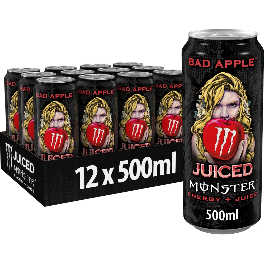Monster Energy Drink Bad Apple 12 x 500ml Image 1