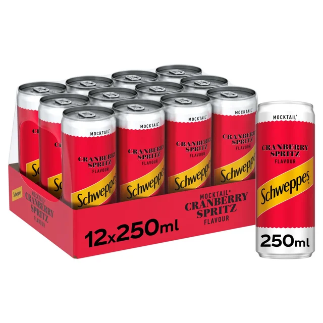 Schweppes Cranberry Spritz Mocktail 12 x 250ml