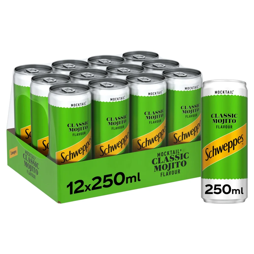 Schweppes Classic Mojito Mocktail 12 x 250ml Image 1