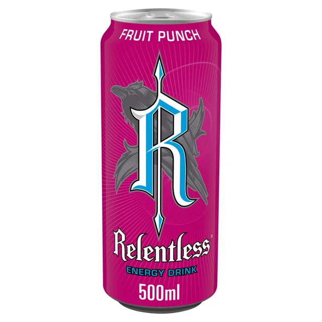 Relentless Fruit Punch Energy Drink 12 x 500ml