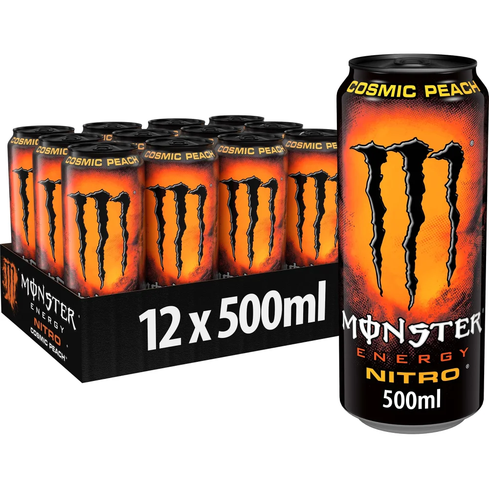 Monster Energy Drink Nitro Cosmic Peach 12 x 500ml Image 1