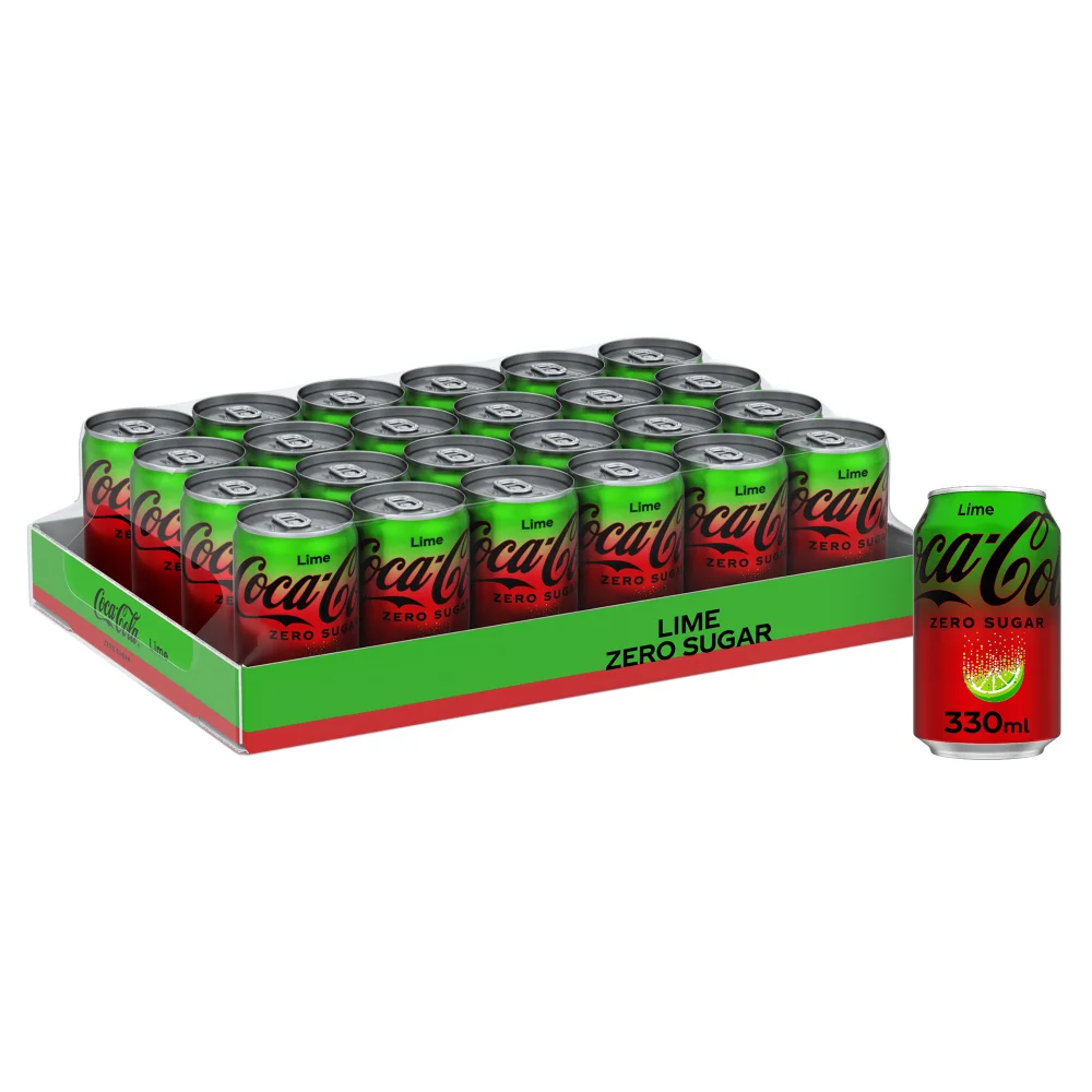 Coca-Cola Zero Sugar Lime 24 x 330ml Image 1