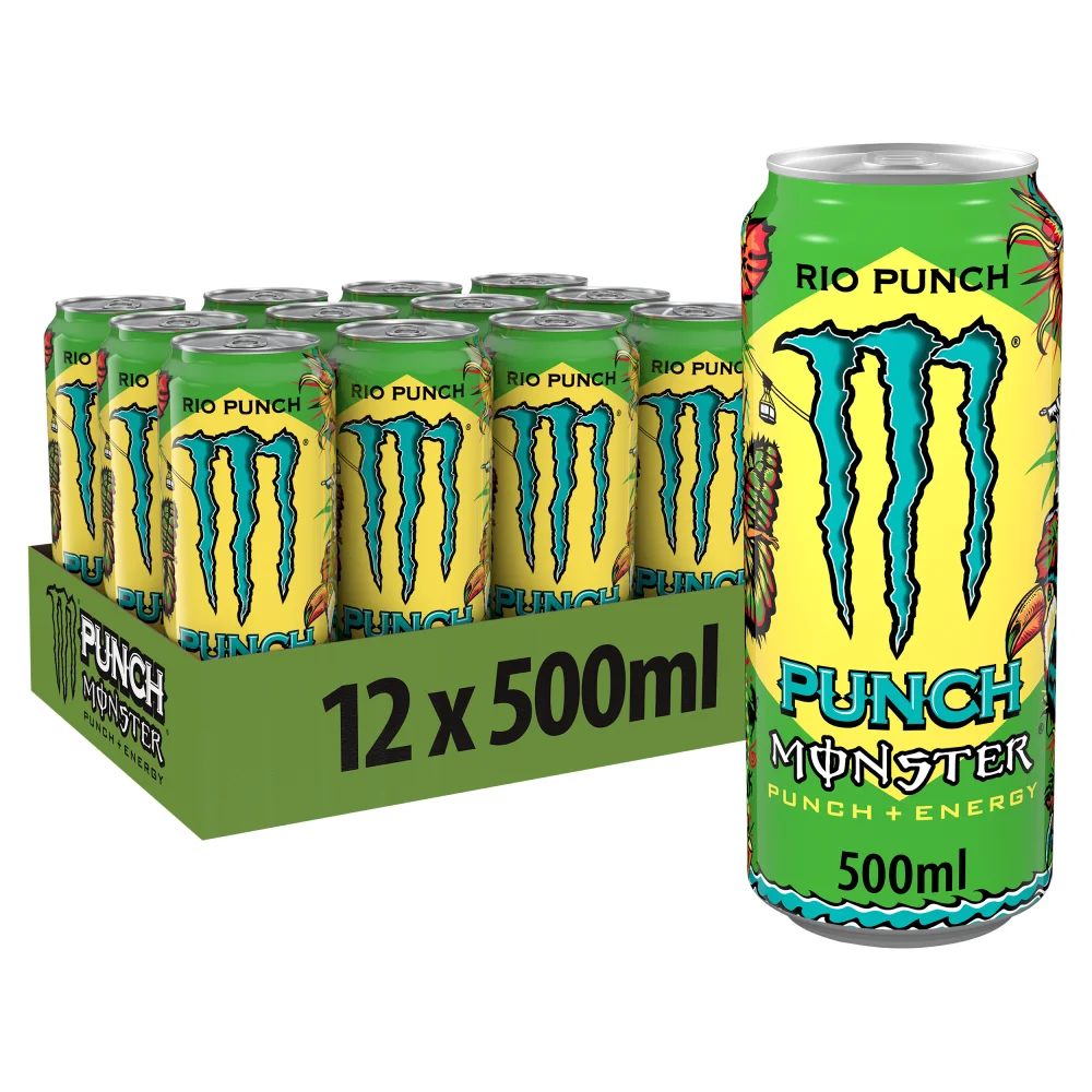 Monster Energy Drink Rio Punch 12 x 500ml Image 1