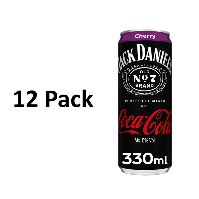Jack Daniel's & Coca-Cola Cherry 12 x 330ml