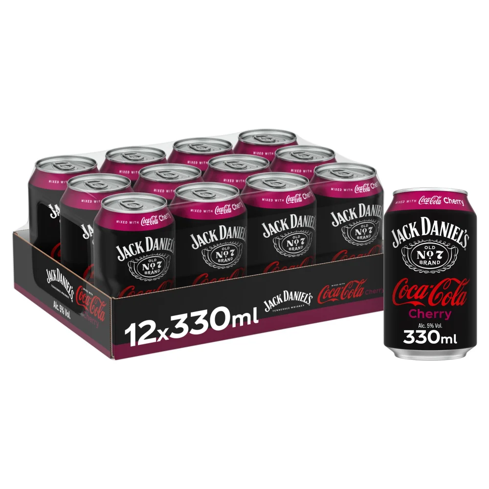 Jack Daniel's & Coca-Cola Cherry 12 x 330ml Image 1