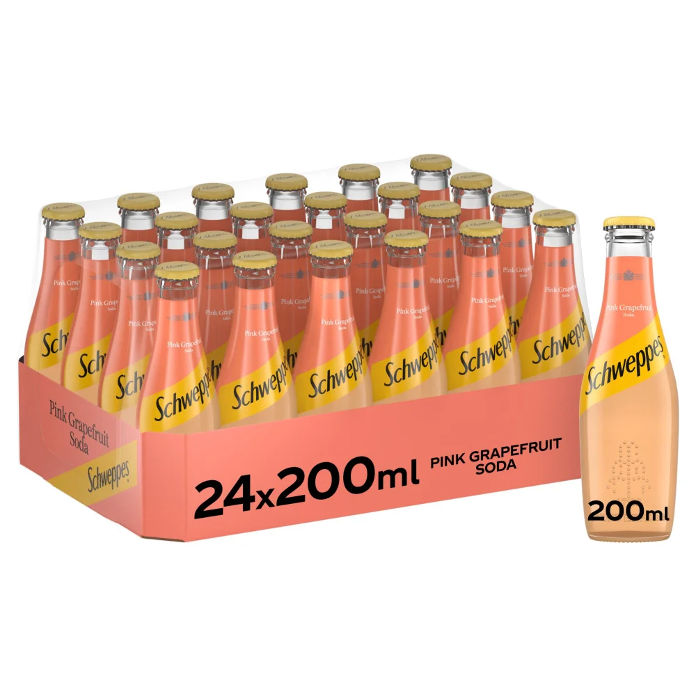 Schweppes Pink Grapefruit 24 x 200ml Image 1