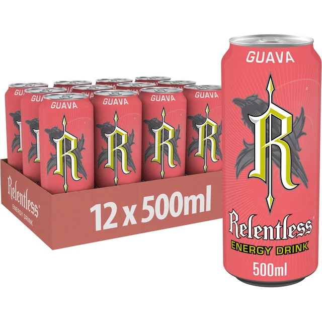 Relentless Guava Energy Drink 12 x 500ml