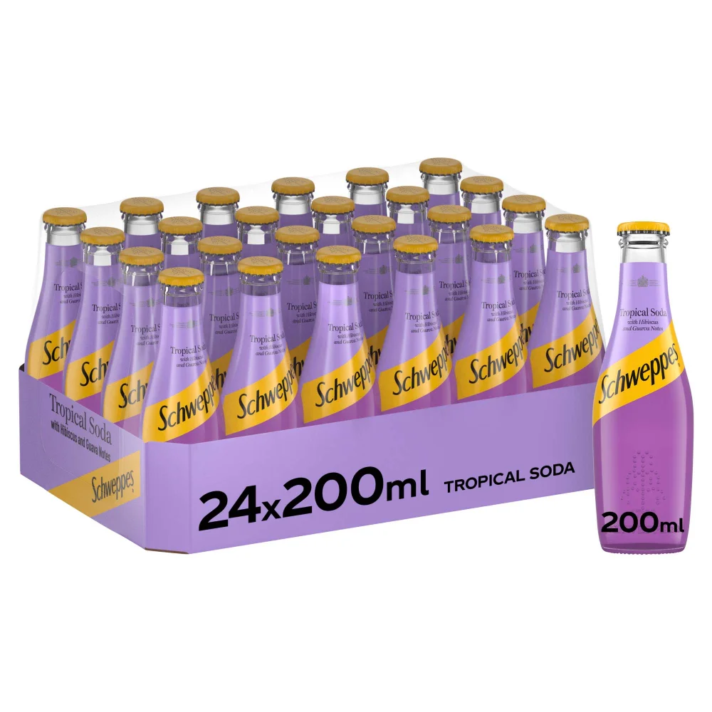 Schweppes Tropical Soda 24 x 200ml Image 1