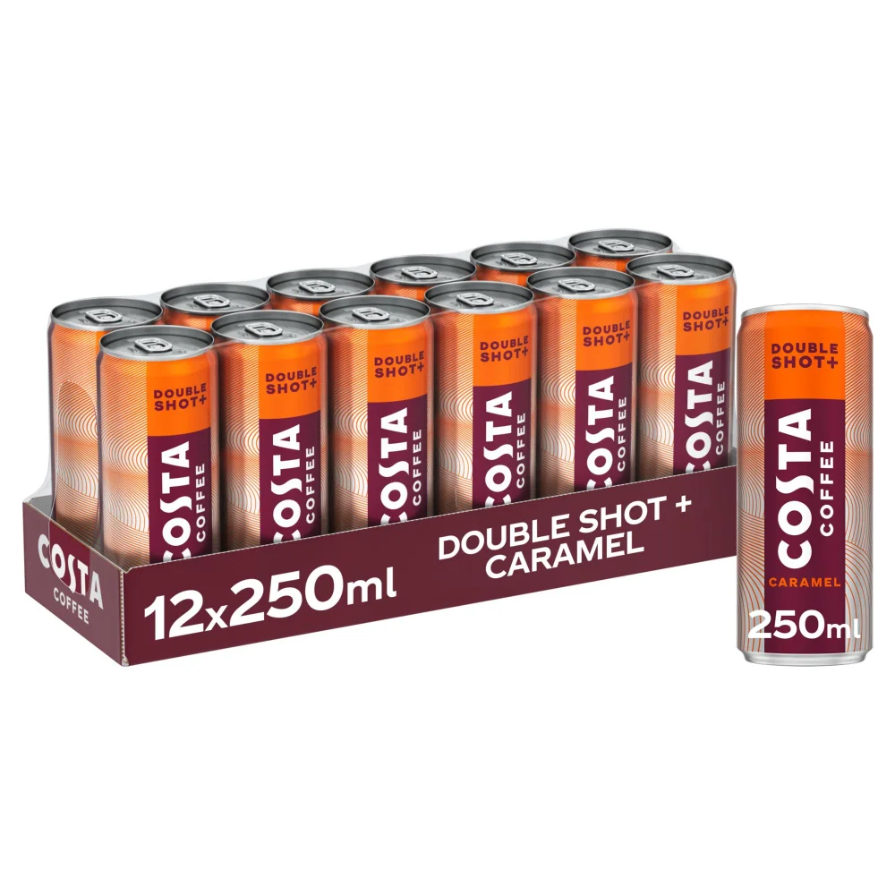Costa Coffee Double Shot Plus Caramel 12 x 250ml Image 1
