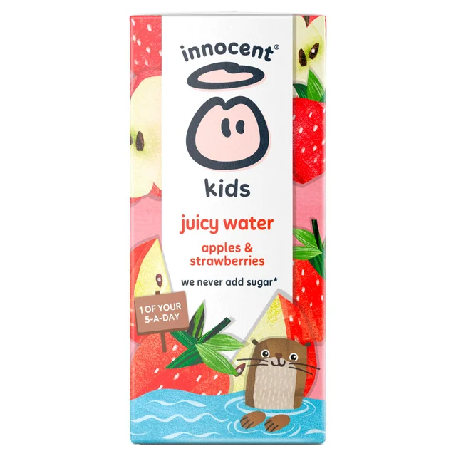 Innocent Kids Apples & Strawberries Juicy Water 30 x 200ml