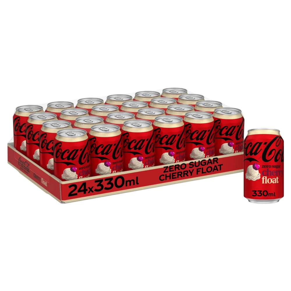 Coca-Cola Zero Sugar Cherry Float 24 x 330ml Image 1