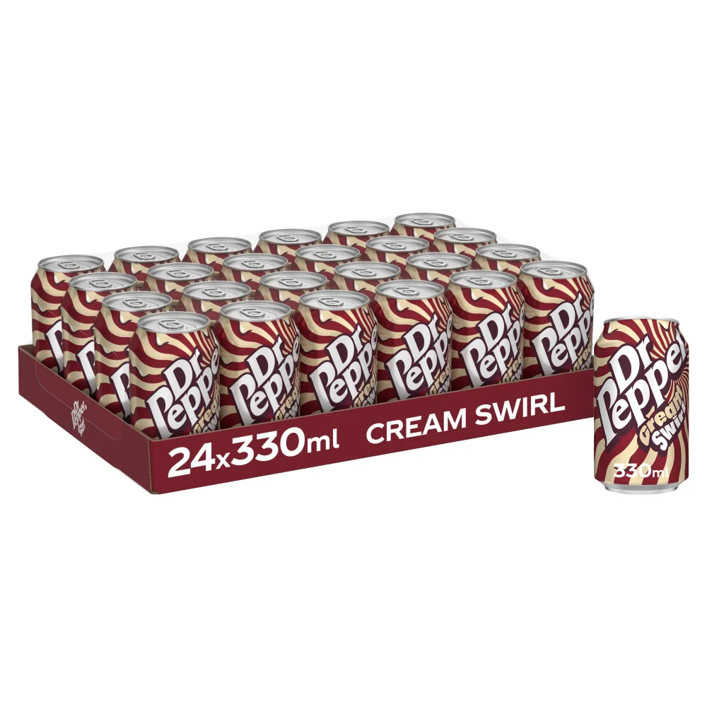 Dr Pepper Cream Swirl 24 x 330ml Image 1