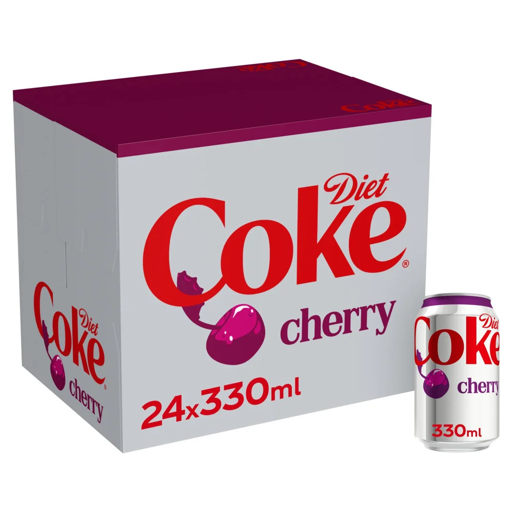 Diet Coke Cherry 24 x 330ml Image 1