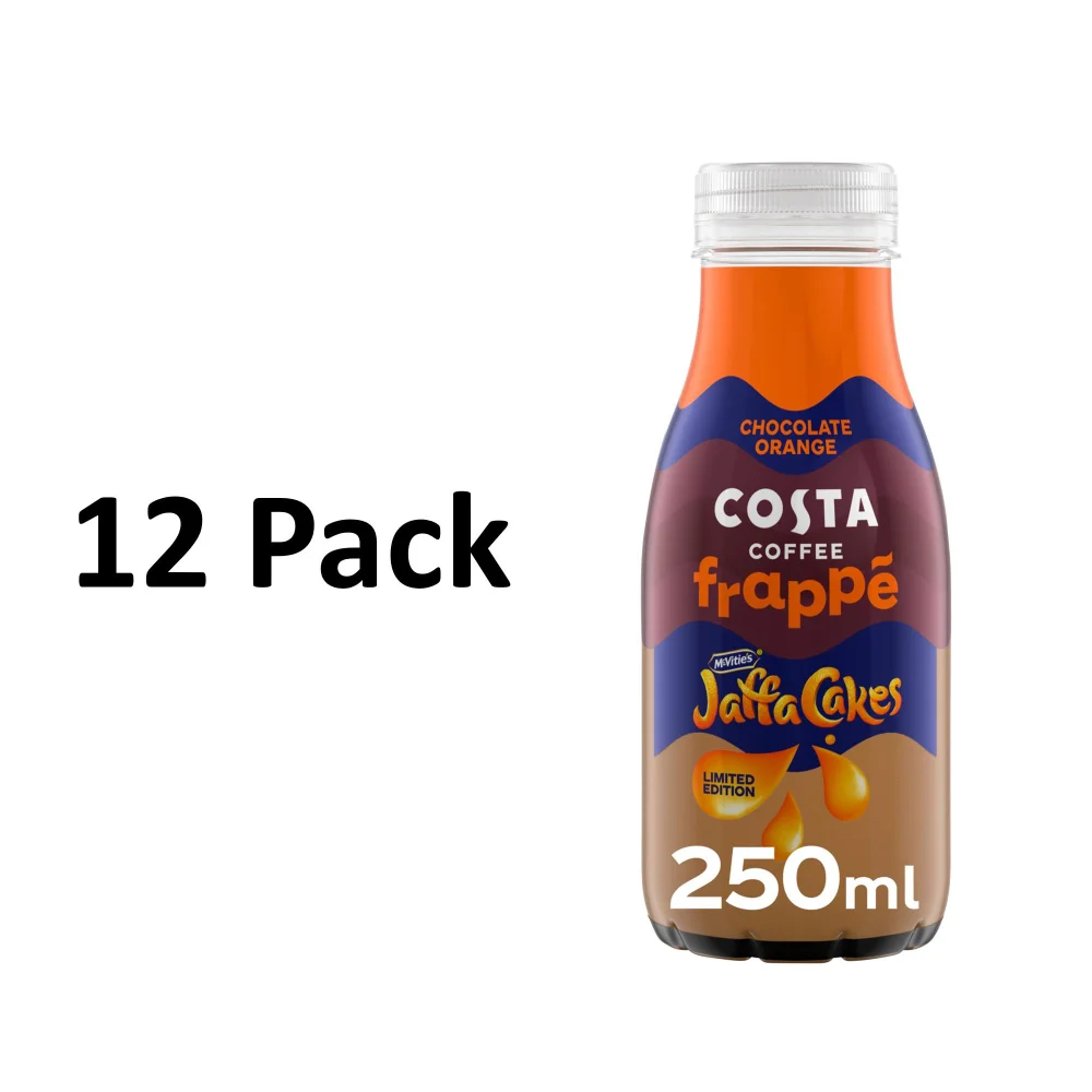 Costa Coffee Frappé Jaffa Cakes Iced Coffee 12 x 250ml Image 1