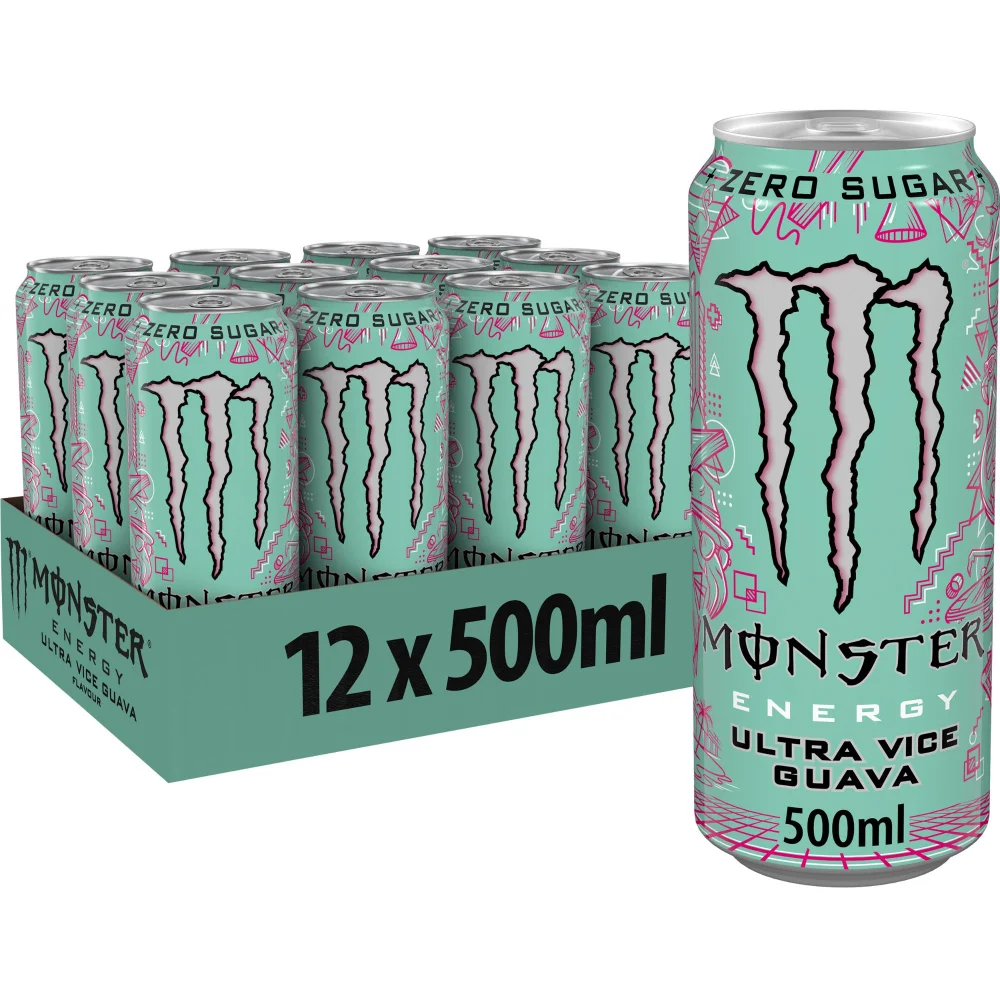 Monster Energy Drink Ultra Vice Guava 12 x 500ml Image 1