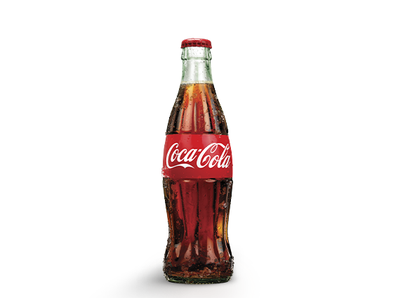 A bottle of Coca-Cola