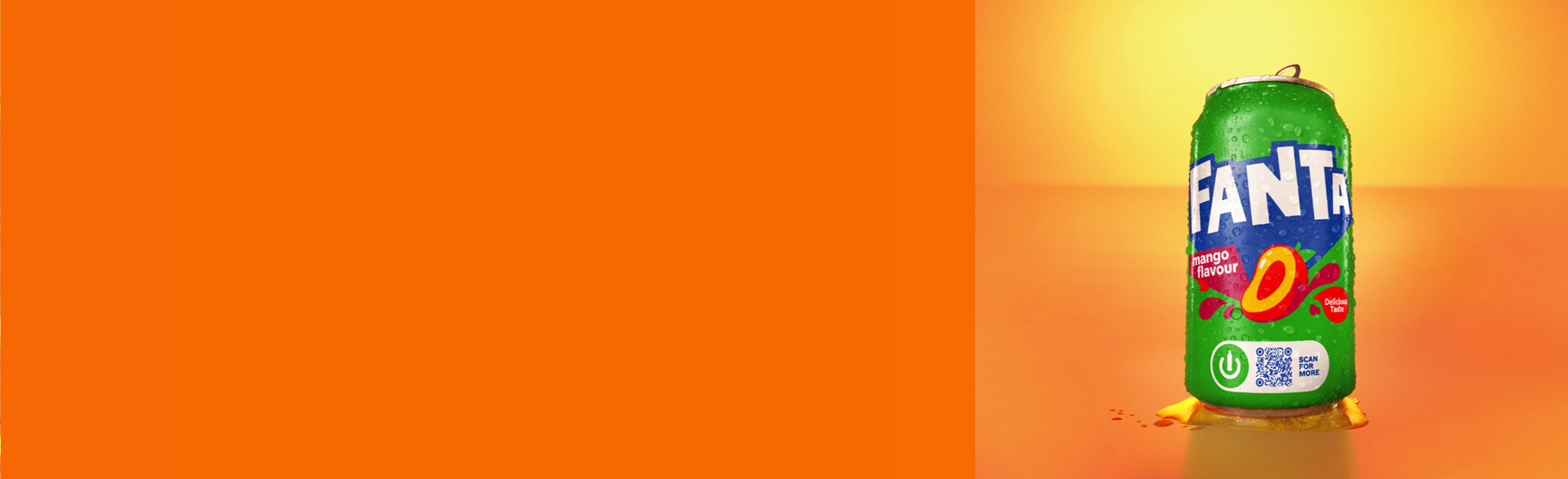 Try delicious Fanta Mango