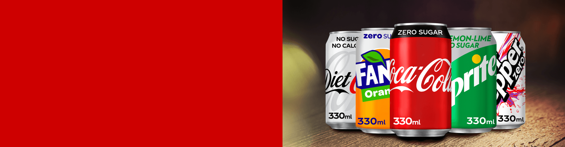 A collection of Zero-Sugar drinks