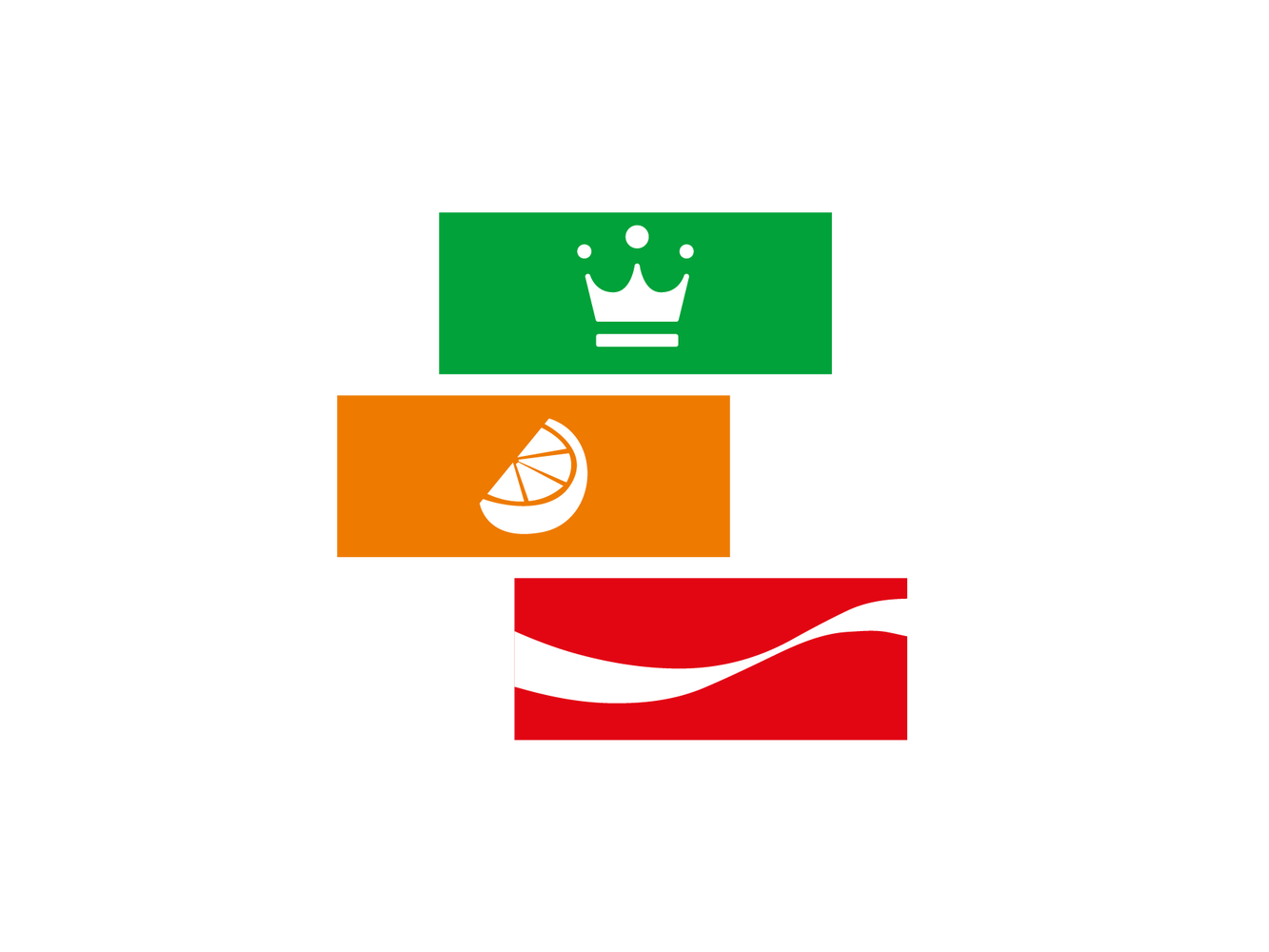 Wide selection of brands on site like Coca Cola, Appletizer and Fanta